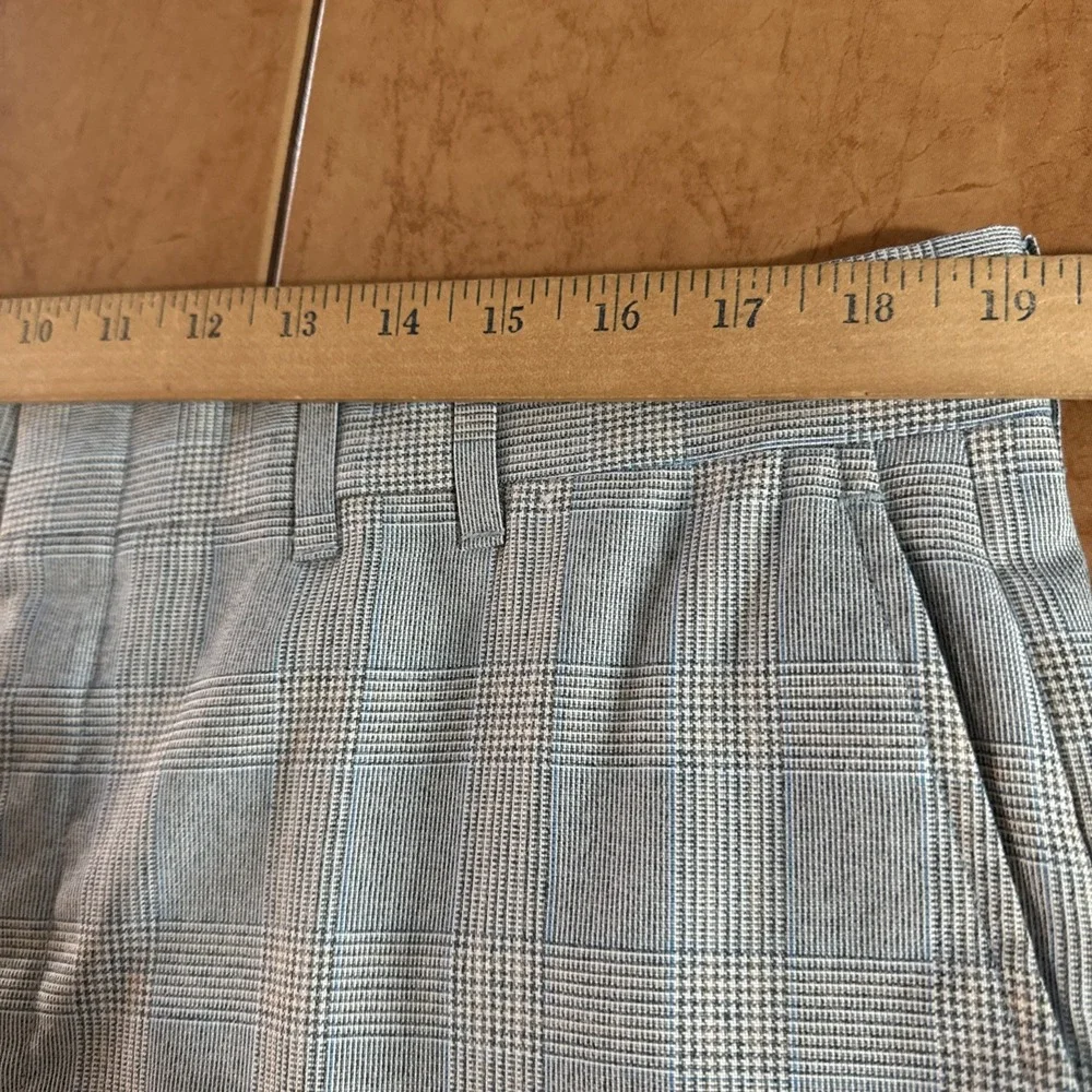 True Vintage Palm Beach Blue Plaid Men's 3pc Suit 42L 38x33 USA Made Jacket Vest